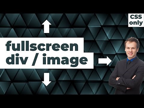 How to Make Image Full Screen in HTML CSS | Full-Screen Background Image | CSS Full Screen Overlay