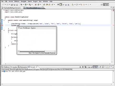 Java Basics - StringBuilder