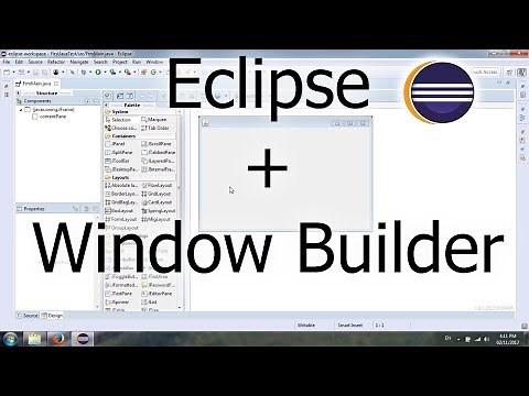 Install Window Builder plugin for Eclipse Oxygen to create Java Swing