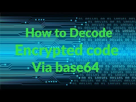 How to Decode Encrypted code via base64