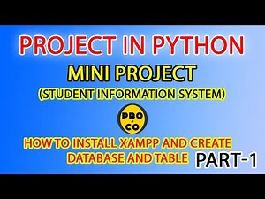 python project| project python|student system|xampp|mysql|connect python with sql|database