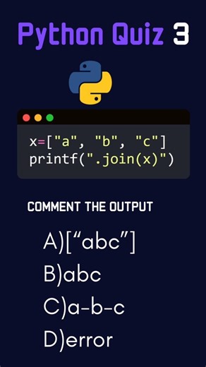 python quiz 3 #coding #python