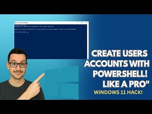 Ultimate PowerShell Guide: Create Local Users & Admins on Windows 11