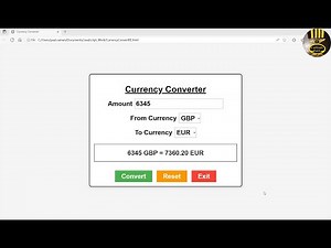 How to Create a Currency Converter with JavaScript using HTML, and CSS