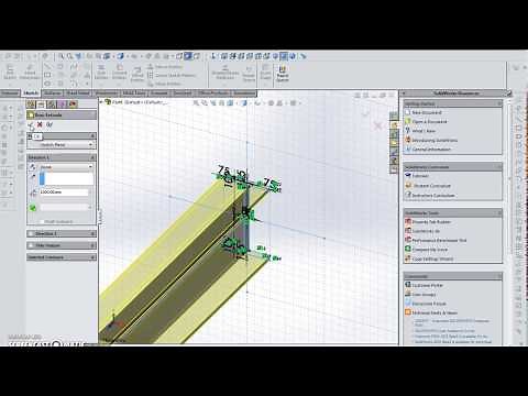 SolidWorks Tutorial I Beam