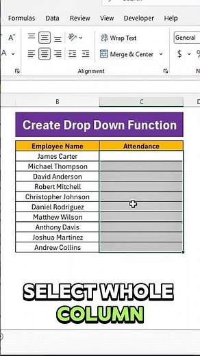 Create a Drop Down List in Excel | Easy Data Entry & Accurate Input