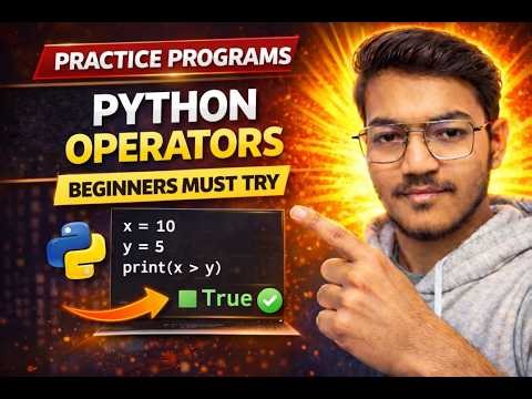 Python Operator Programs Explained | Assignment & Comparison Operator Examples
