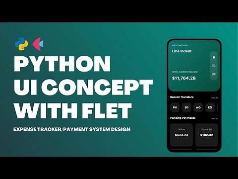 Python Tutorial UI Design Using Flet