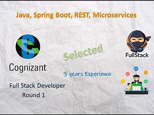 Cognizant | Round 1 | Selected | Hacker Rank Test | Spring | Spring Boot | Java8 | REST