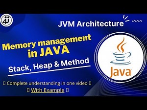 Memory Management In JAVA || stack & heap memory in java || JVM Architecture || Complete java memory