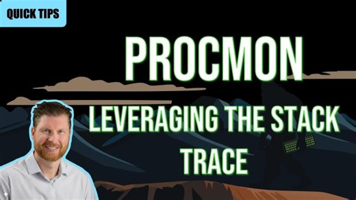 Filtering ProcMon Events with Stack Trace Analysis | Josh Stroschein posted on the topic | LinkedIn