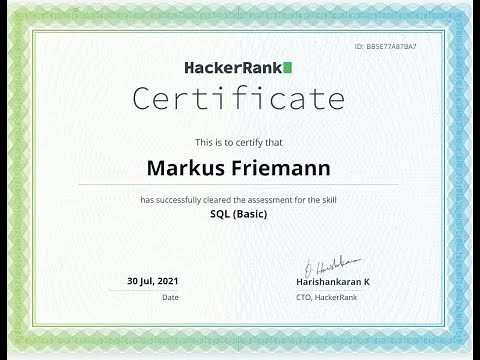SQL BASIC Certification Skills Test on Hackerrank Detailed SOLUTION!