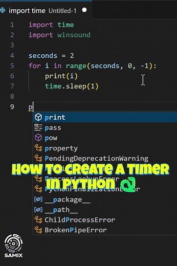 How to create a timer with Python! #coding #python #programming #tricks #hacks #useful #tutorial
