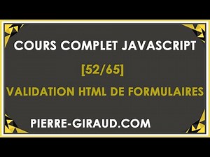 COMPLETE JAVASCRIPT COURSE [52/65] - HTML Form Validation and Limitations