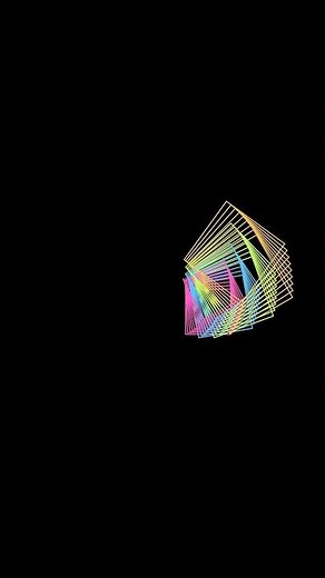 Python Turtle - Tesseract Rotation #viral