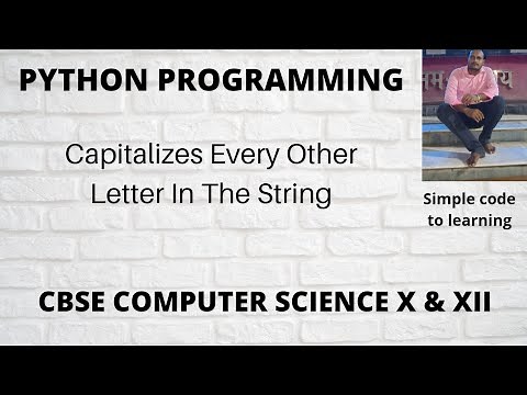Python program to prints a string that capitalizes every other letter in the string