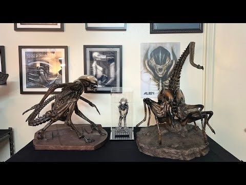 2024 - 2025 Alien Statue Collector Room Tour - H.R. Giger Alien Statue Collection