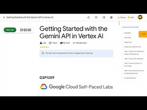 Getting Started with the Gemini API in Vertex AI GSP1209