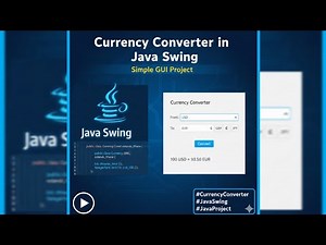 Currency Converter in Java Swing | Simple GUI Project #CurrencyConverter #JavaSwing #JavaProject