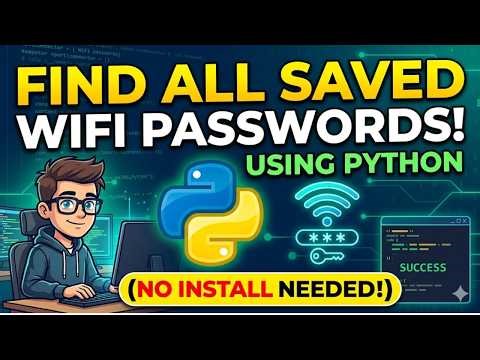 I Extracted Every Saved WiFi Password With Python 🔓