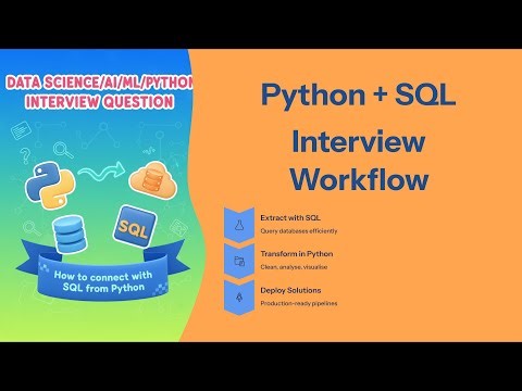 Python → SQL Database: Complete Data Science Interview Workflow (SQLAlchemy + Pandas)
