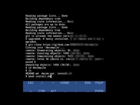 Tutorial Termux Decompile python , import marshal,zlib,base64