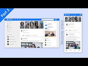 How To Make Responsive Social Network Website Design Using HTML And CSS | Part 3