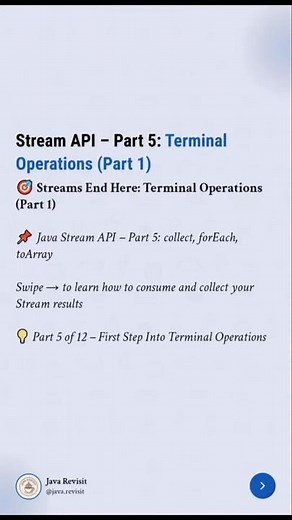 collect(), forEach(), toArray Explained | Java Stream API Part 5
