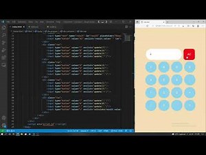 How to create calculator using HTML and CSS Javascript | VS code
