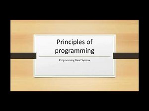 Programming Essentials: Understanding Basic Syntax