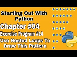 Starting Out With Python Chapter 4 Exercise Program 14 Nested Loops To Draw the Star Pattern Python
