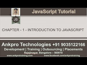 JavaScript for beginners - Chapter 1 - Introduction to JAVASCRIPT