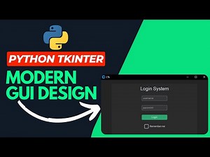 How to create Modern GUI Design in Python tkinter | Modernize your login app with custom tkinter