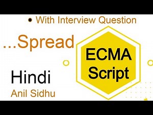 Es6 tutorial in Hindi #15 Spread operator | ... in js