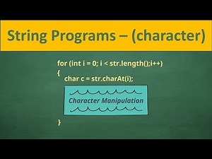 Solve any String Program (character manipulation)
