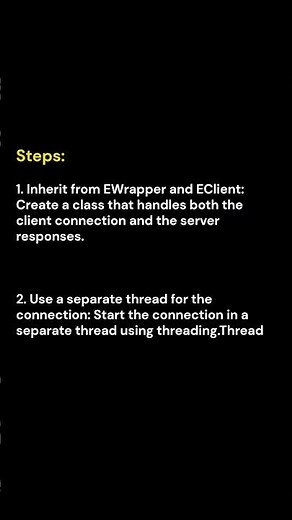 How to Connect Interactive Broker (IBKR) API #python #interactivebrokers #trading #ibkr #tws