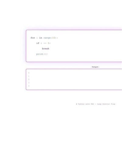 Python Break Statement Explained -How to Exit Loops #codeprep #dsa #programming #python #learnpython