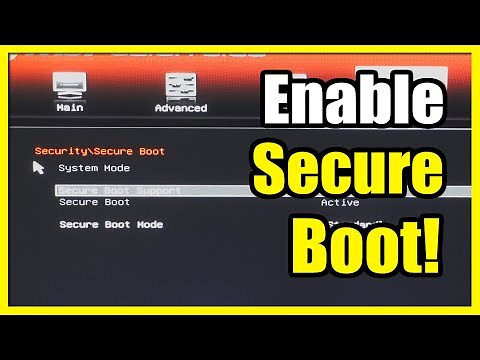 How to Enable Secure Boot in Bios Menu Windows 10 or 11 (Settings Tutorial)