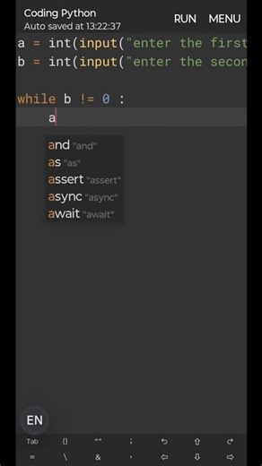 gcd find program in python programming language. #python #coding #beginnercoding