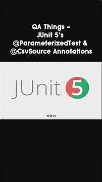 🚀 JUnit 5 @ParameterizedTest – The Ultimate Guide for QA Engineers!🔥 #Java