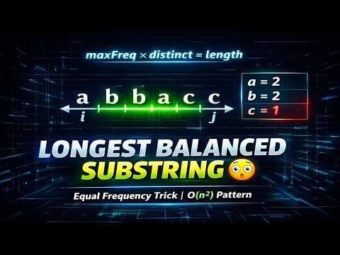 Leetcode 3713. Longest Balanced Substring I