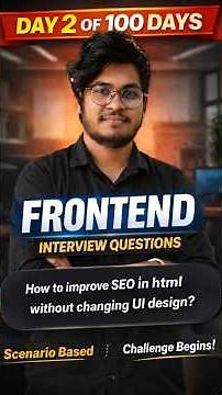 Scenario Based Frontend Interview Question Day 2 #javascript #frontend #reactjs #coding #html