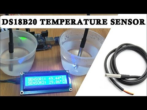 DS18B20 WATERPROOF TEMPERATURE SENSOR WITH ARDUINO.