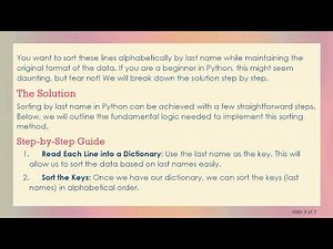 How to Sort Lines in a Text File by Last Name in Python
