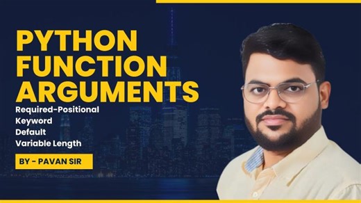 Function Arguments in Python | Positional, Keyword, Default, Variable Length Args Explained (Hindi) | Pavan Khandare