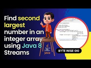 How to find second largest number in an array using Java 8?