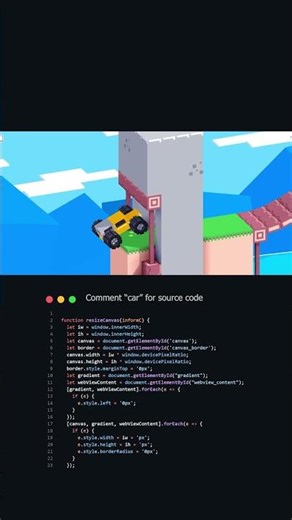 INSANE Car Game Using JavaScript!