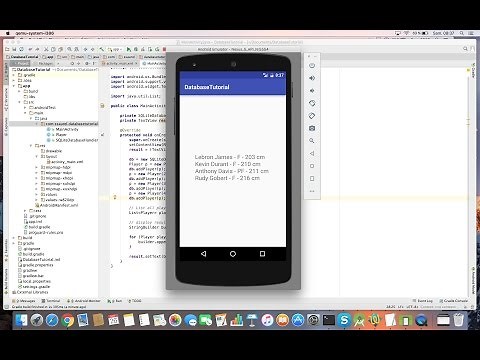 Learn to persist data with SQLite on Android