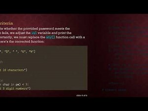 Creating a Password Validation Function in Python
