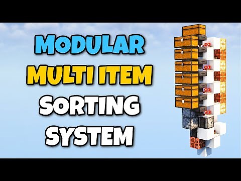 Minecraft: TINY Modular Multi Item Sorting System